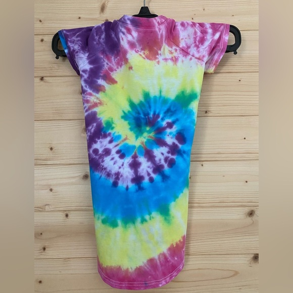 Color Splash Pet Tee Large Tie Dye Dog Shirt ArtMinds Bright & Fun Vibes Styling - Picture 3 of 12